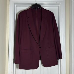 Burgundy blazer